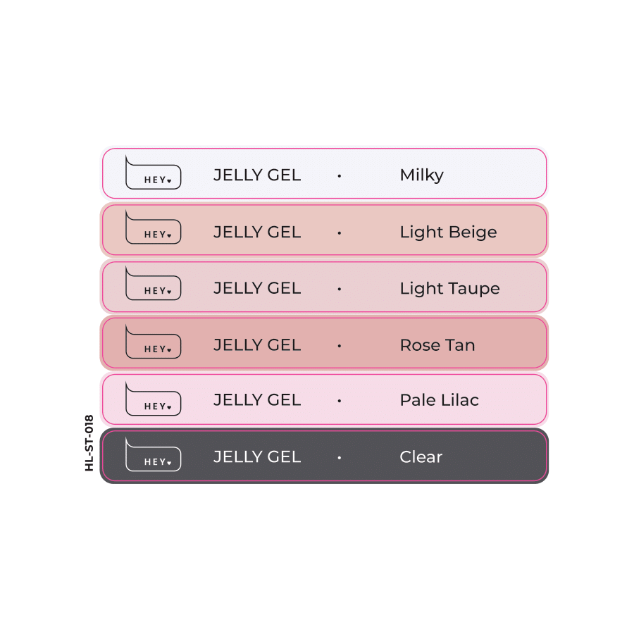 HEYLOVE - Stickers for Swatches Jelly Collection #18