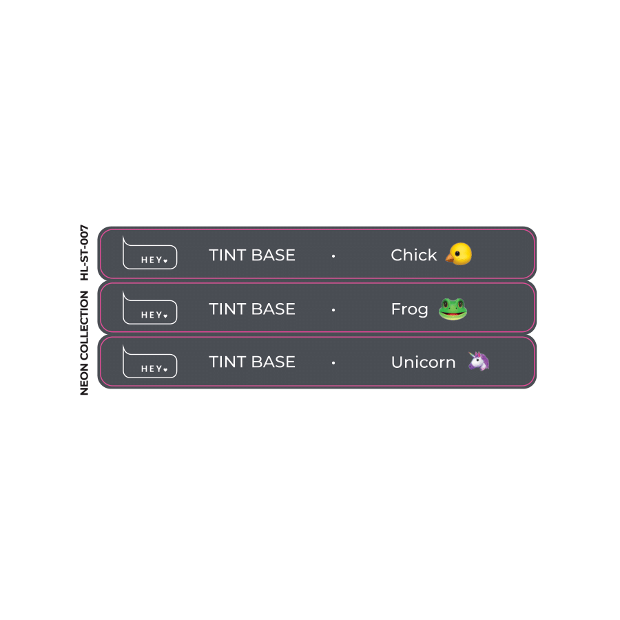 HEYLOVE - Stickers for Swatches Neon Collection #7
