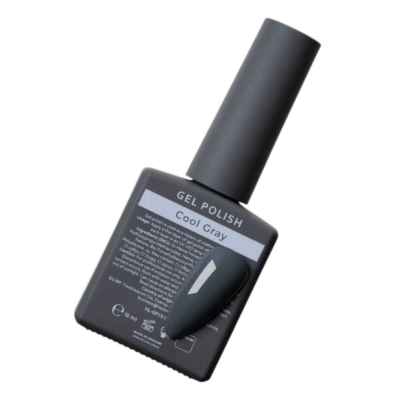 HEYLOVE (ex HELLO) - Gel Polish Cool Gray, 15ml