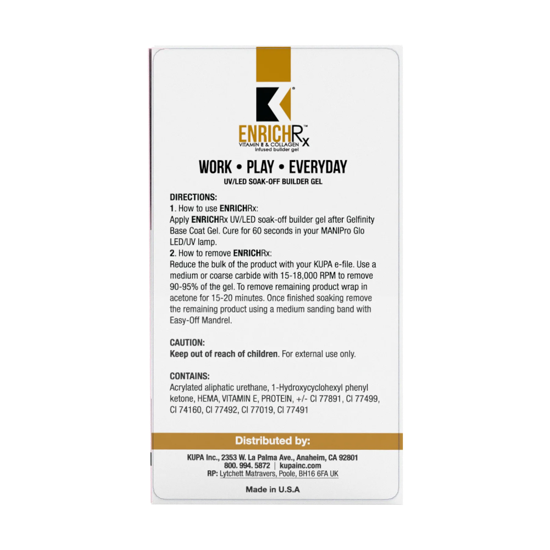 Kupa - Gelfinity EnrichRx Builder Gel Perfect Peach, 17ml
