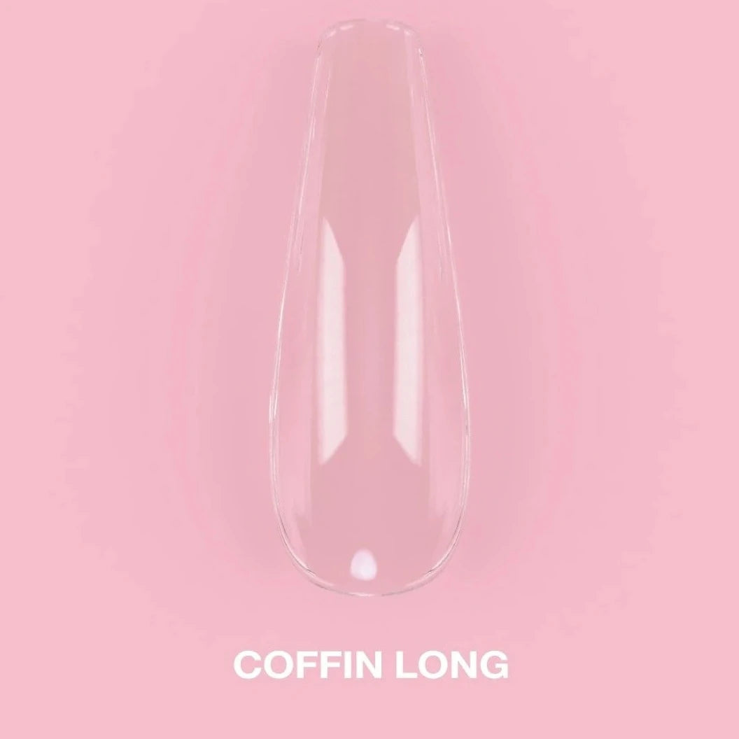GEL TIPS COFFIN LONG (500PCS) - LUNA