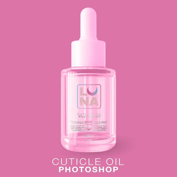 DRY CUTICLE OIL WITH A STRAWBERRY AROMA WITH CREAM PHOTOSHOP OIL (5ML, 30ML) - LUNA™