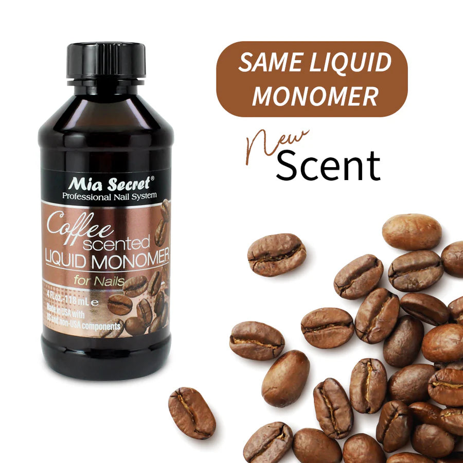 Mia Secret - Coffee Scented Liquid Monomer, 4oz