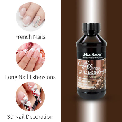 Mia Secret - Coffee Scented Liquid Monomer, 4oz