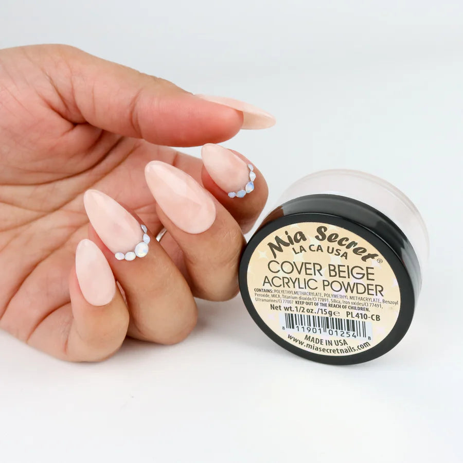 Mia Secret - Cover Beige Acrylic Powder, 1oz, 2oz and 4oz