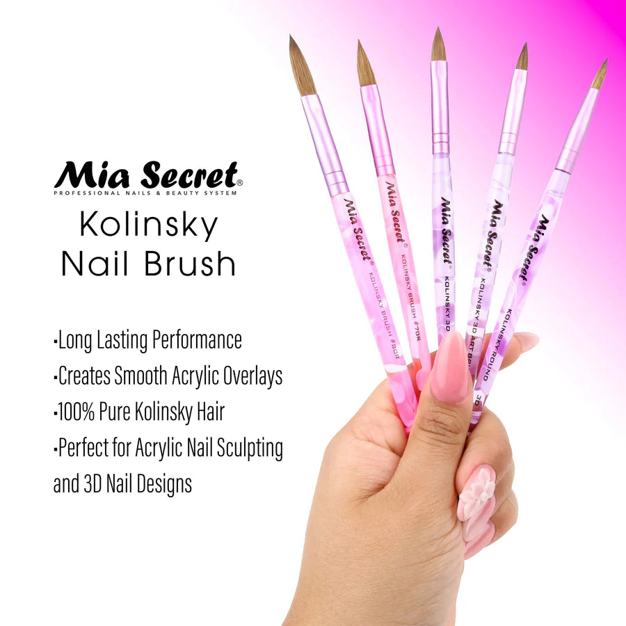 Mia Secret - Kolinsky Nail Brushes Art #6 OR (3D)
