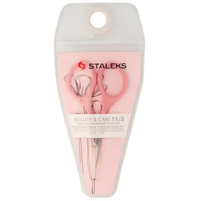 STALEKS BEAUTY & CARE 11 TYPE 3 MULTI PURPOSE SCISSORS PINK SBC-11/3 - STALEKS™