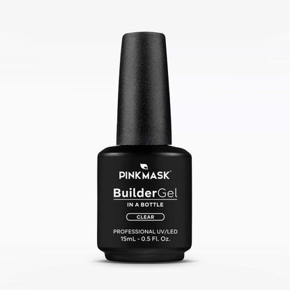 Pink Mask - Builder Gel Clear, 15ml and 30g
