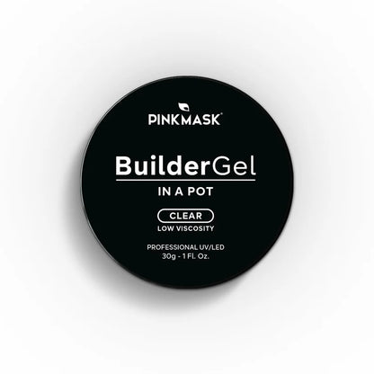 Pink Mask - Builder Gel Clear, 15ml and 30g