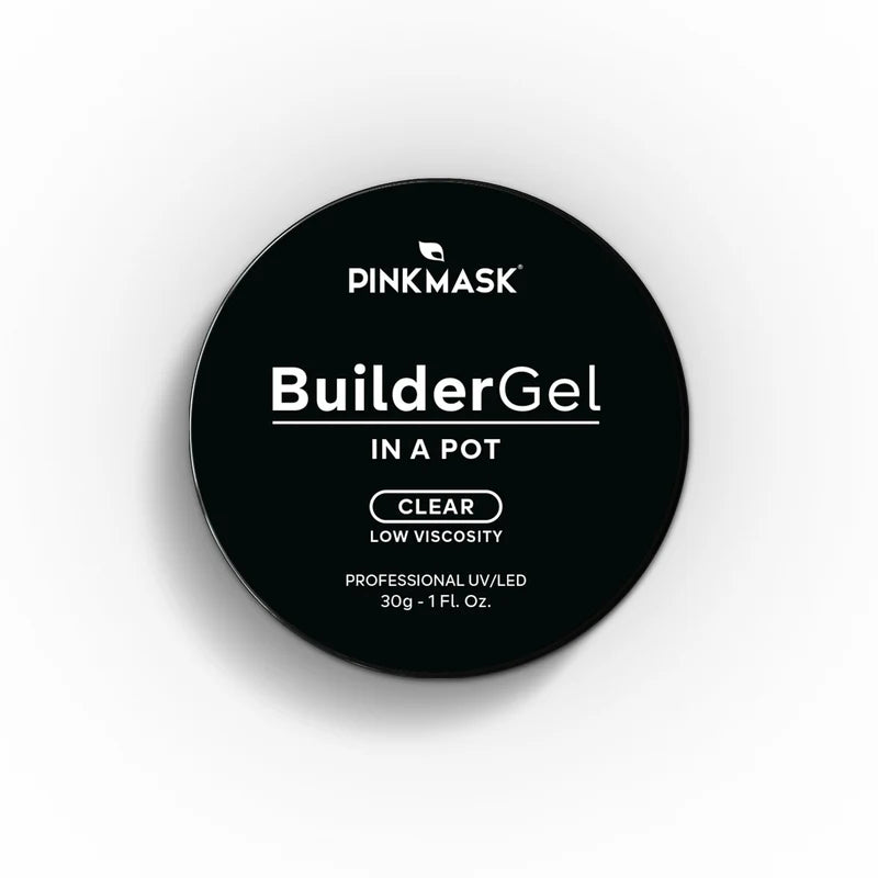 Pink Mask - Builder Gel Clear, 15ml and 30g