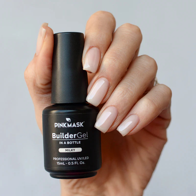 Pink Mask - Builder Gel in a Bottle Milky