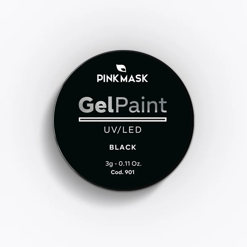 Pink Mask - Gel Paint Black