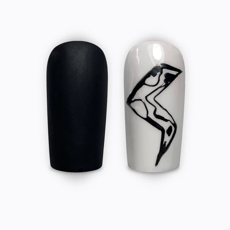 Pink Mask - Gel Paint Black
