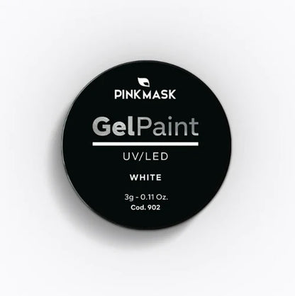 Pink Mask - Gel Paint White