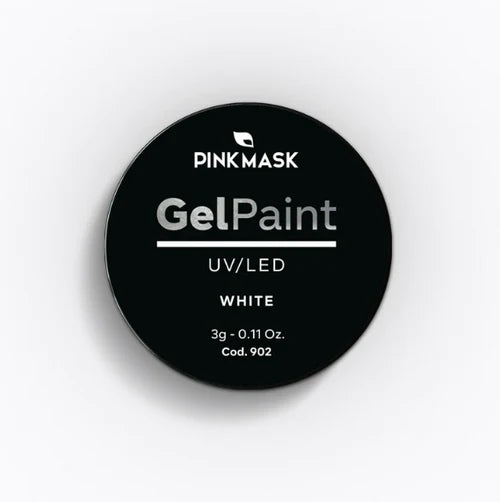 Pink Mask - Gel Paint White