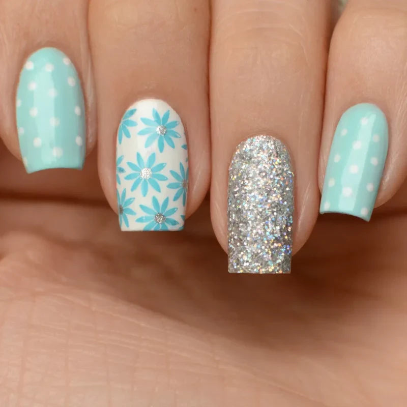 Pink Mask - Stamping Plate Flowers