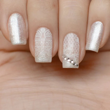 Pink Mask - Stamping Plate Lace