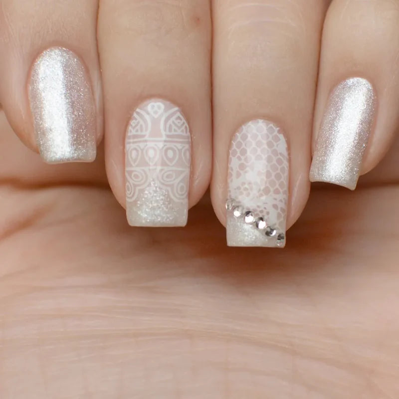 Pink Mask - Stamping Plate Lace