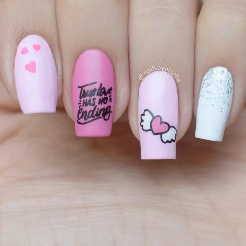 Pink Mask - Stamping Plate Lettering