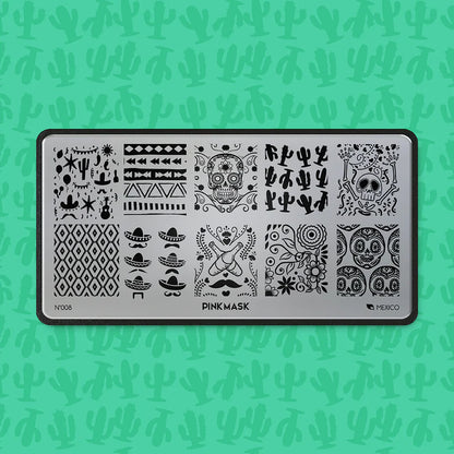 Pink Mask - Stamping Plate Mexico
