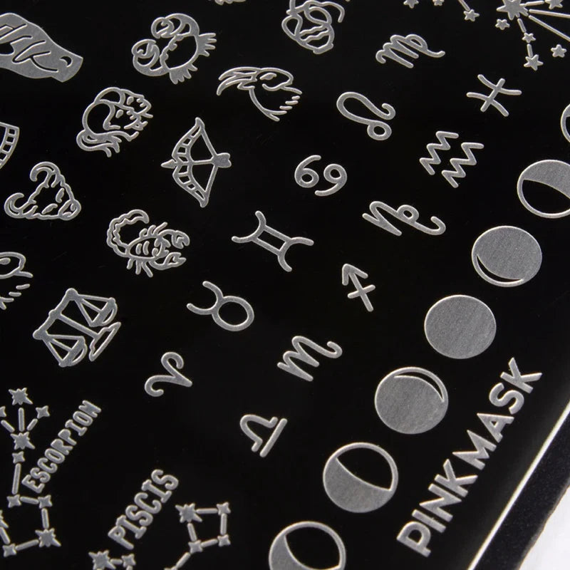 Pink Mask - Stamping Plate Zodiac