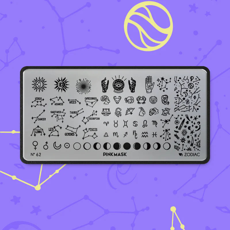 Pink Mask - Stamping Plate Zodiac