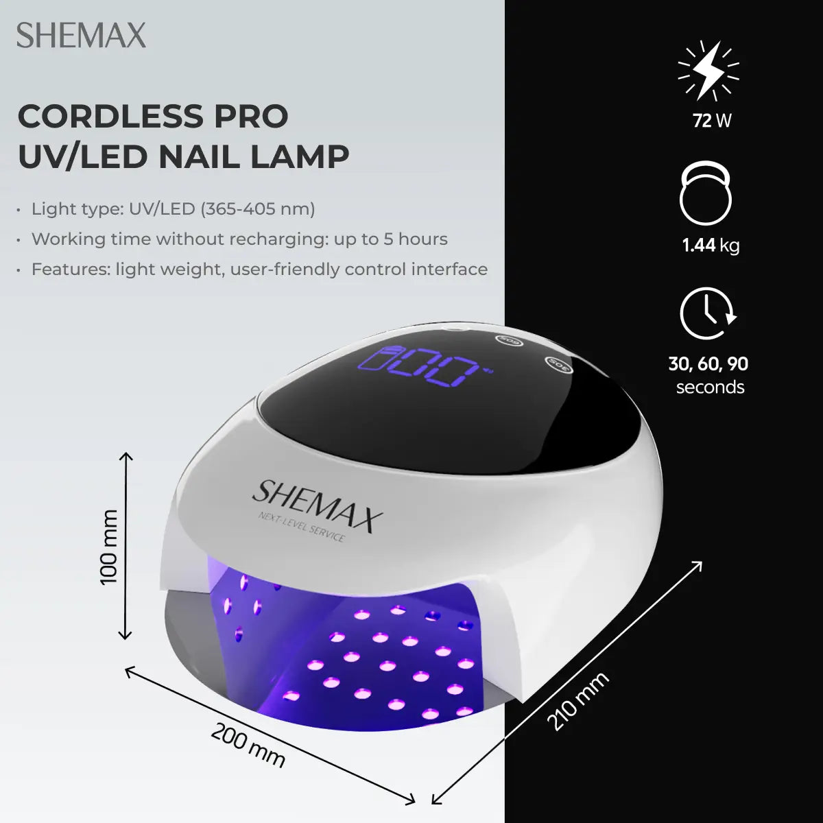 Shemax PRO Nail Lamp