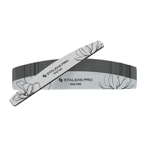 STALEKS - Crescent Mineral Nail File EXPERT 40 100/150 grit, 25pcs