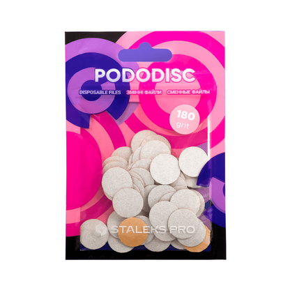STALEKS Pro S Pododisc Disposable Files Soft Base for Pedicure Disc 15mm (50 Pcs) PDFS-15