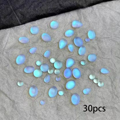 Nail Art with Oval Water Drop Rhinestones