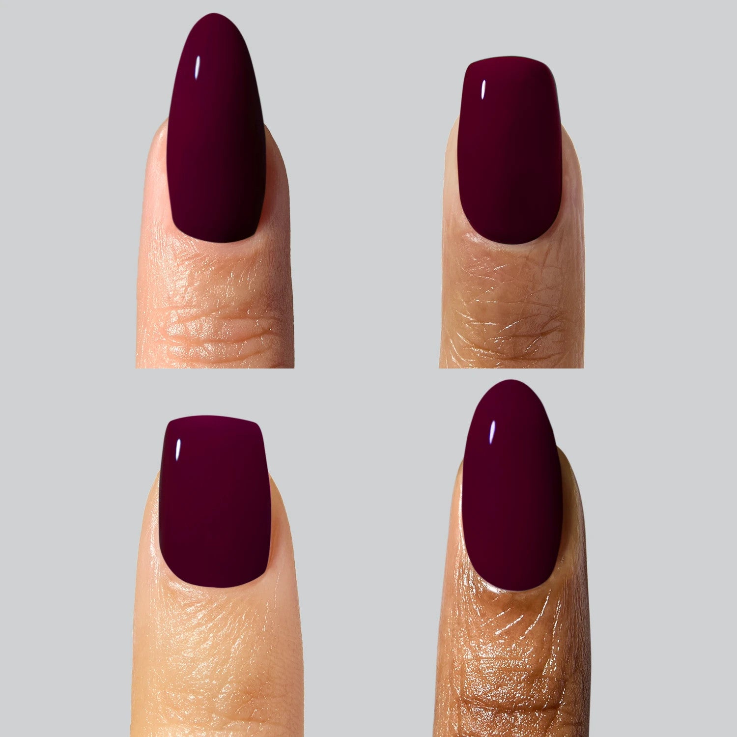 Classified is an intense berry-purple gel polish
