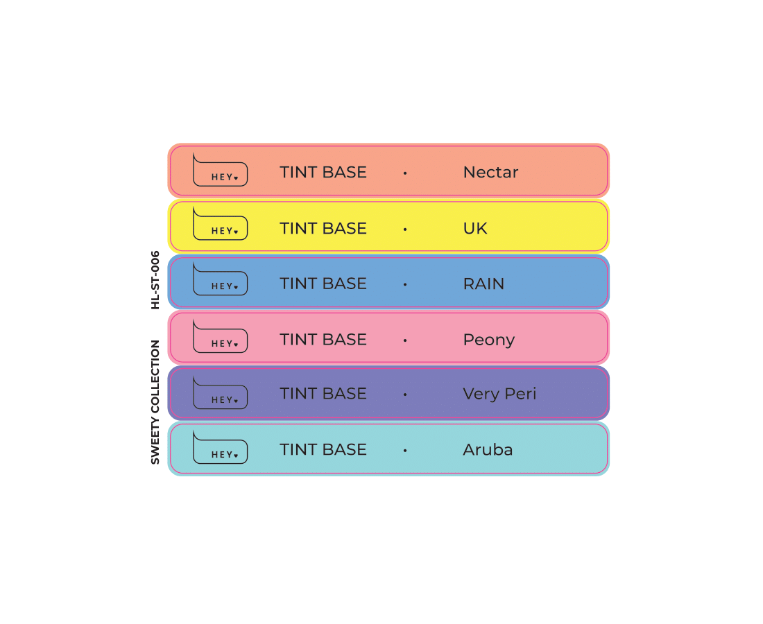 Stickers for swatches- Sweety collection- #6 - HeyLove
