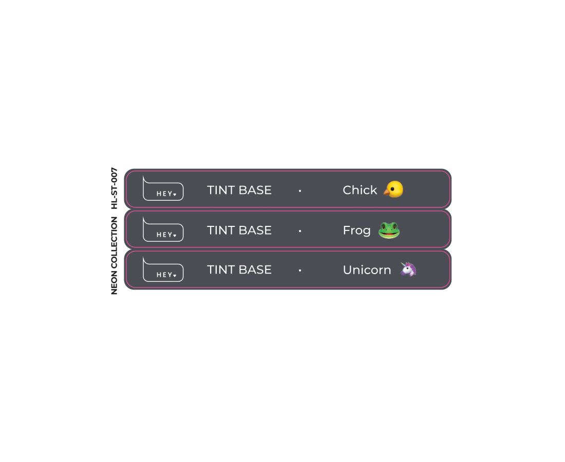 Stickers for swatches- Neon collection- #7 - HeyLove