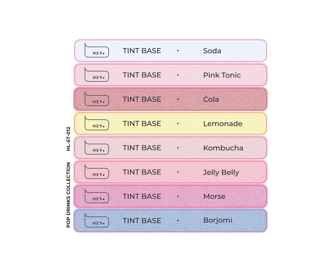 Stickers for swatches-Pop Drinks collection- #12 - HeyLove
