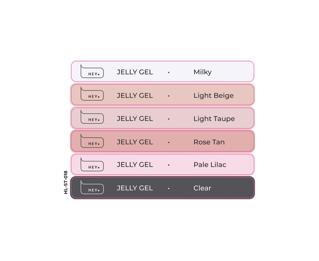 Stickers for swatches- Jelly collection- #18 - HeyLove