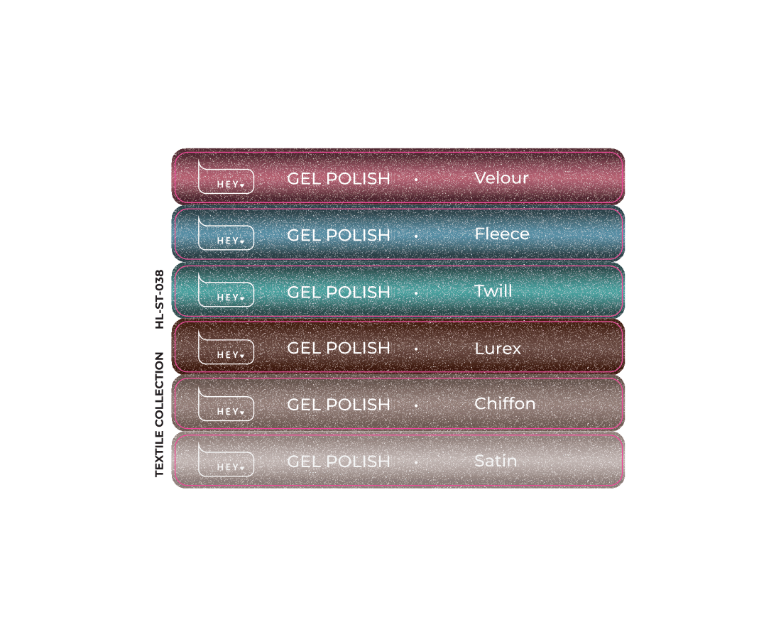 Stickers for swatches- Polish 38 collection- #38- HeyLove