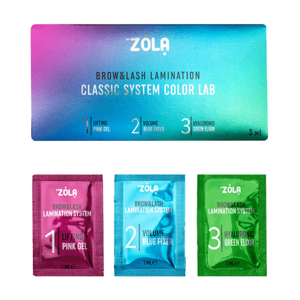 ZOLA - Color Lab Set for Lamination in Sachet, 3x1ml