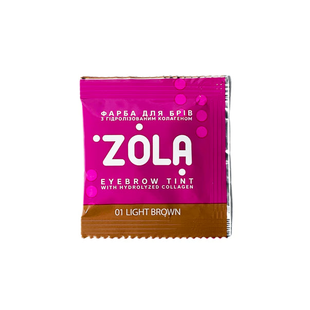 ZOLA - Eyebrow Tint With Collagen 01 Light Brown, 5ml and 15ml