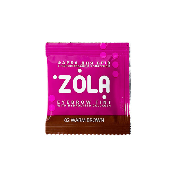 ZOLA - Eyebrow Tint With Collagen 02 Warm Brown, 5ml and 15ml
