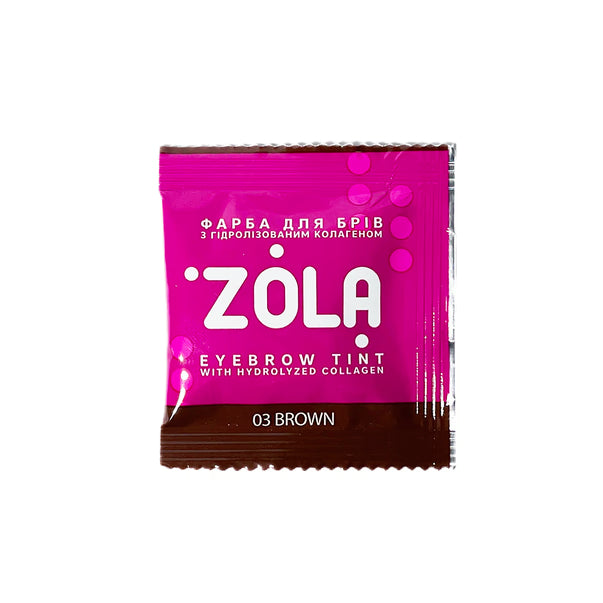ZOLA - Eyebrow Tint With Collagen 03 Brown, 5ml and 15ml