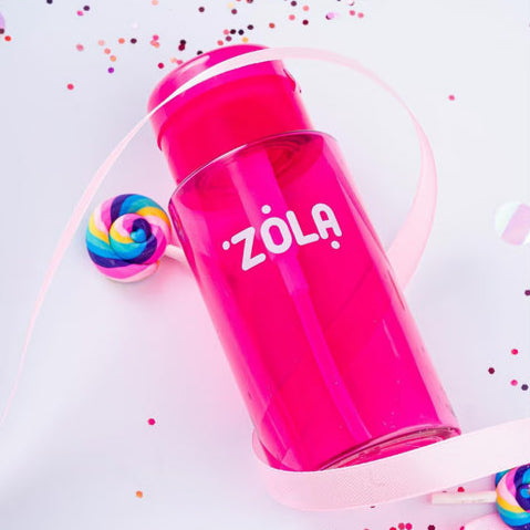 ZOLA - Plastic Liquid Container with Pump Dispenser (Pink)