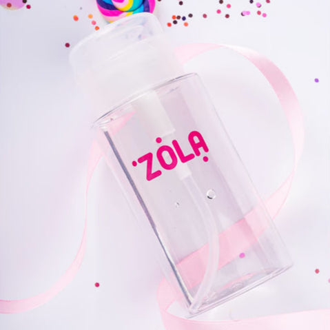 ZOLA - Plastic Liquid Container with Pump Dispenser (Transparent)