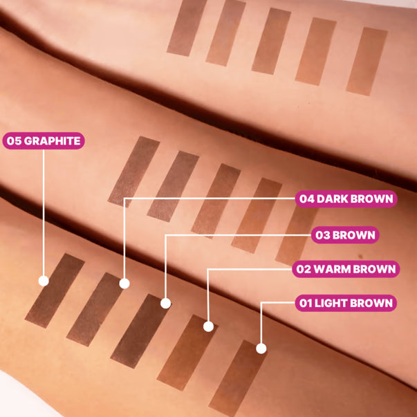 ZOLA - Set of Eyebrow Tint With Collagen, 5x15ml (5 Colors and Oxidant)