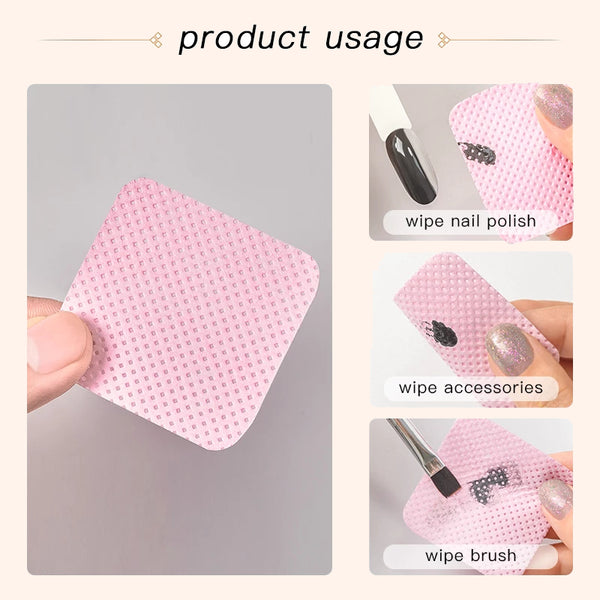 SQUARE WIPES NAIL POLISH REMOVER - COTTON PADS