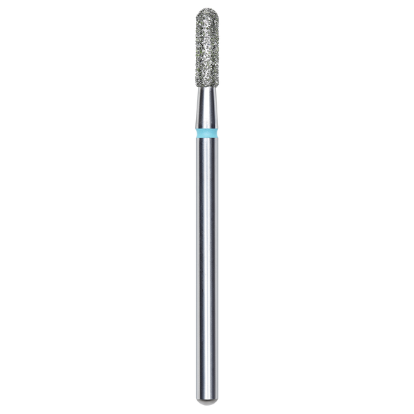 DIAMOND NAIL DRILL BIT, ROUNDED "CYLINDER", BLUE, HEAD DIAMETER 2.3/8MM (FA30B023/8) - STALEKS™