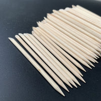 ORANGE WOOD STICKS, 100pcs