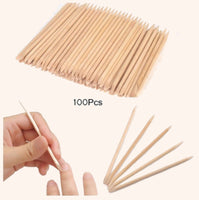 ORANGE WOOD STICKS, 100pcs